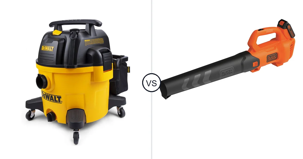 Comparison of DEWALT 9 Gallon Wet/Dry VAC and BLACK+DECKER BCBL700D1