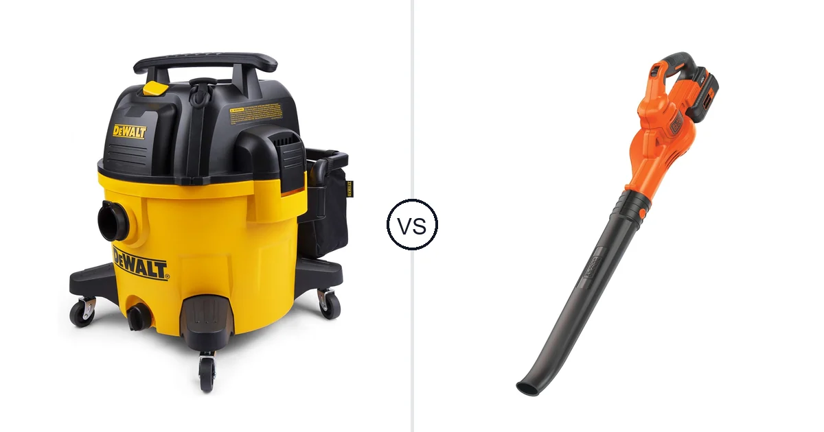 Comparison of DEWALT 9 Gallon Wet/Dry VAC and BLACK+DECKER LSW40C
