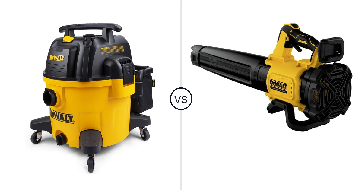 Comparison of DEWALT 9 Gallon Wet/Dry VAC and DEWALT DCBL722B
