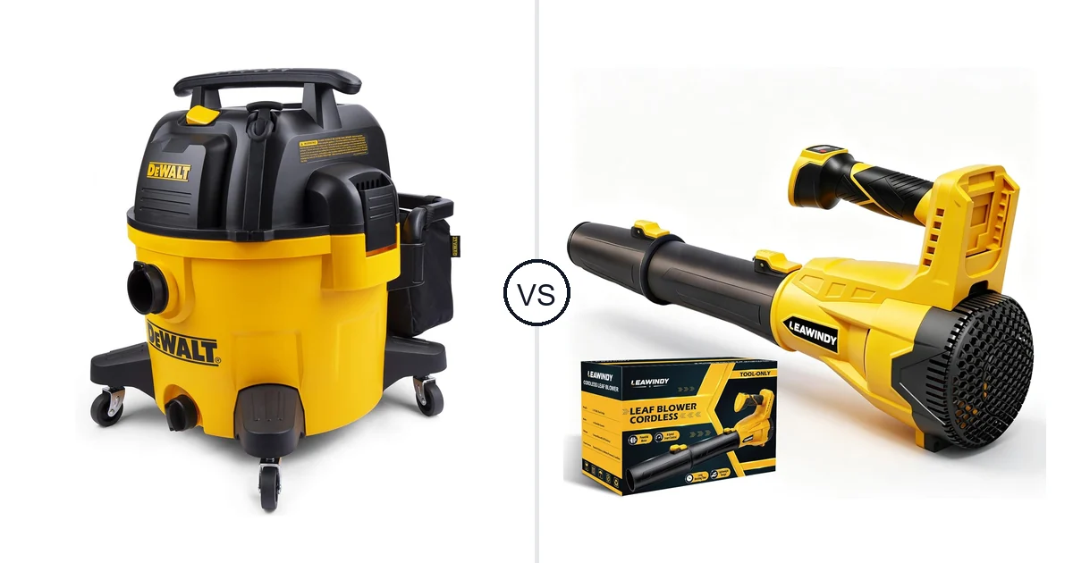 Comparison of DEWALT 9 Gallon Wet/Dry VAC and LEAWINDY LEAWINDY005