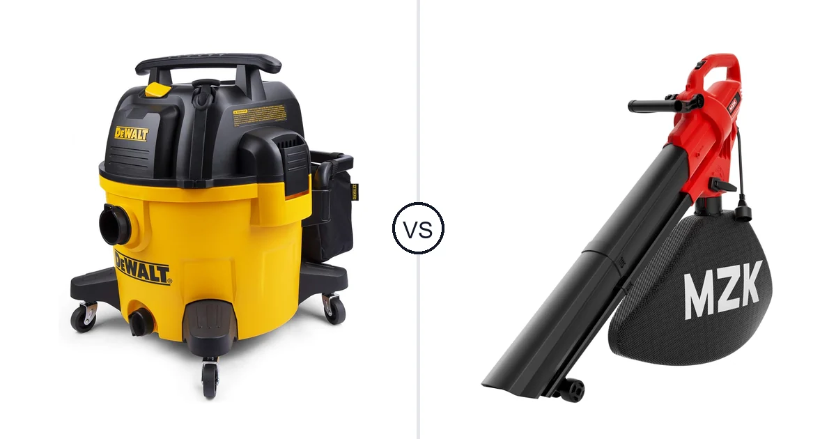 Comparison of DEWALT 9 Gallon Wet/Dry VAC and MZK 1712
