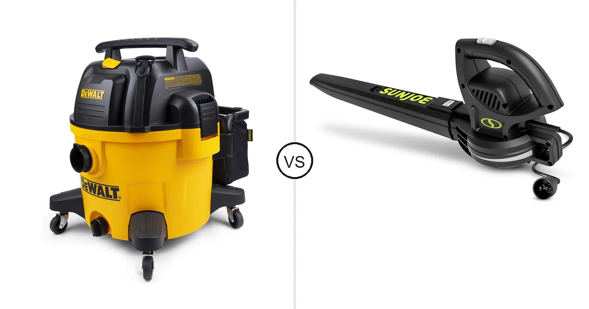 Comparison of DEWALT 9 Gallon Wet/Dry VAC and Sun Joe SBJ597E