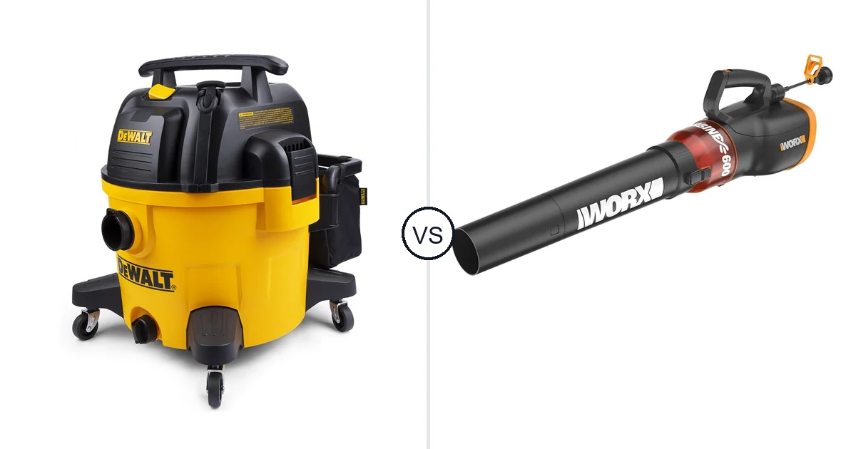 Comparison of DEWALT 9 Gallon Wet/Dry VAC and WORX WG520