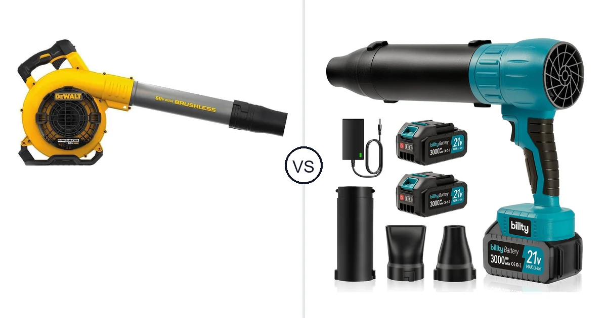 Comparison of DEWALT DCBL770B and billty Cordless Leaf Blower
