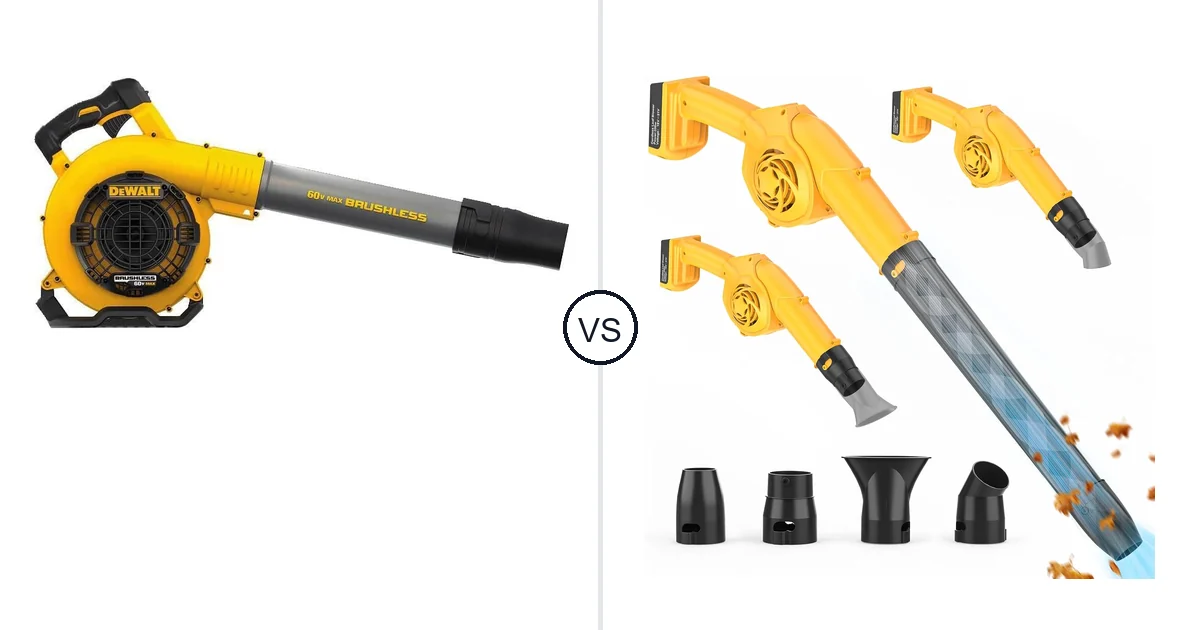 Comparison of DEWALT DCBL770B and denqir Leaf Blower