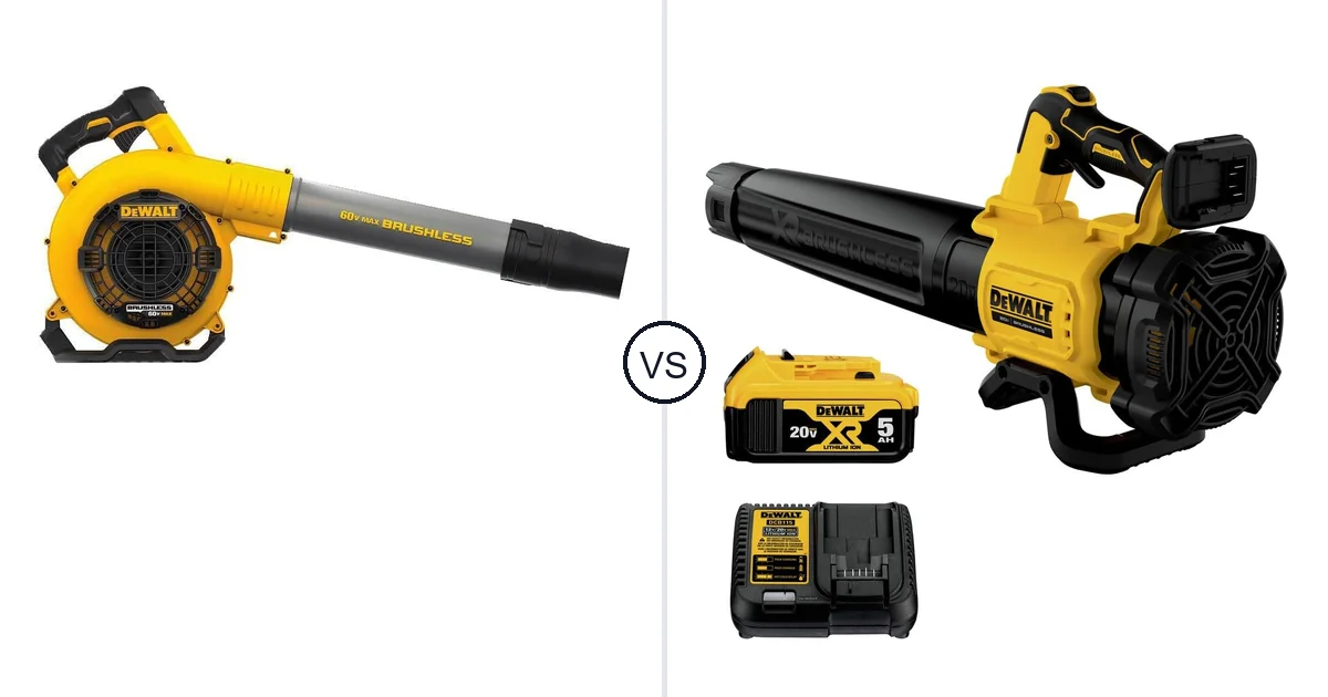 Comparison of DEWALT DCBL770B and DEWALT DCBL722P1
