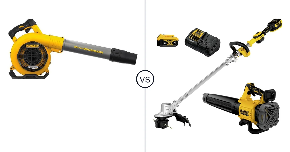 Comparison of DEWALT DCBL770B and DEWALT DCKO222M1