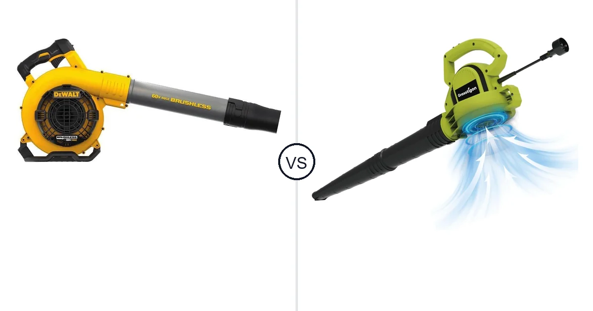 Comparison of DEWALT DCBL770B and GRASSTIGON Grasstigon Leaf Blower
