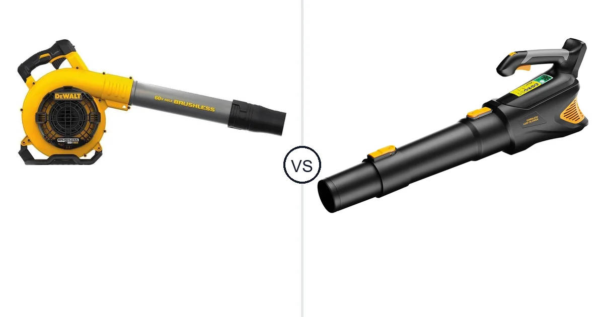 Comparison of DEWALT DCBL770B and HEINPRO Cordless Leaf Blower 500CFM Compatible