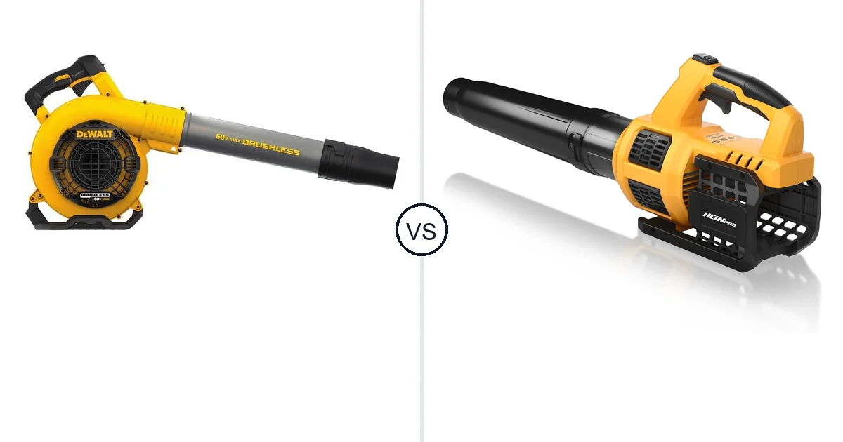 Comparison of DEWALT DCBL770B and HEINPRO Cordless Leaf Blower Compatible