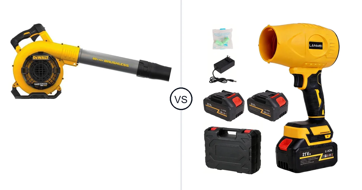 Comparison of DEWALT DCBL770B and LANMEI 21V