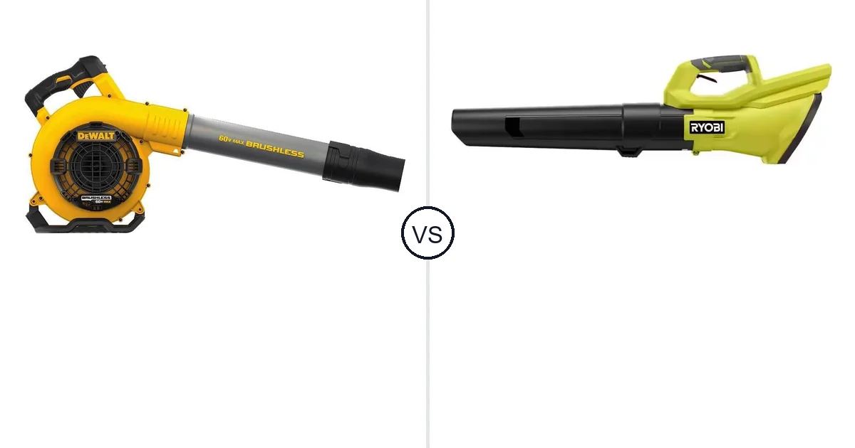 Comparison of DEWALT DCBL770B and RYOBI RY40LB01B