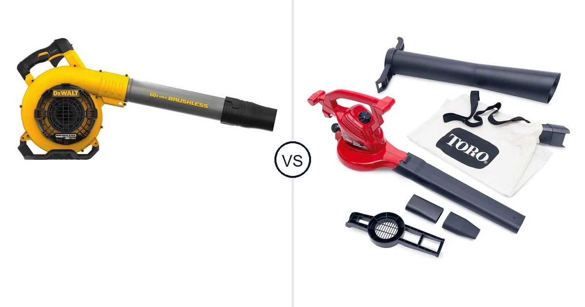 Comparison of DEWALT DCBL770B and Toro 51619
