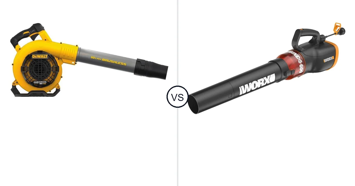 Comparison of DEWALT DCBL770B and WORX WG520