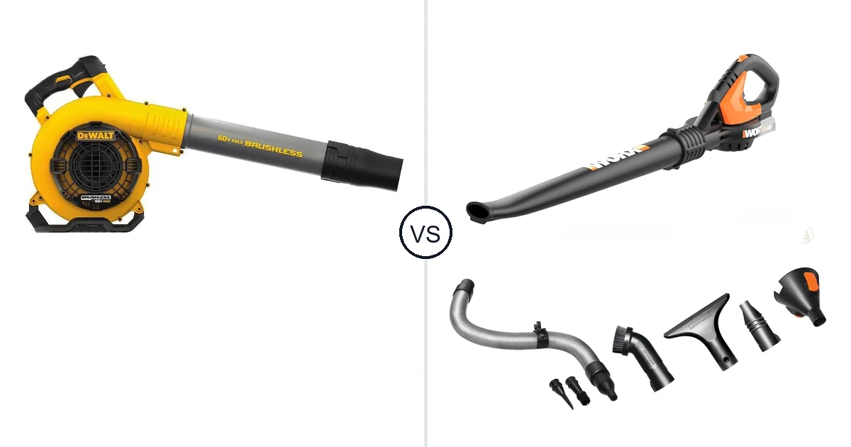 Comparison of DEWALT DCBL770B and WORX WG545
