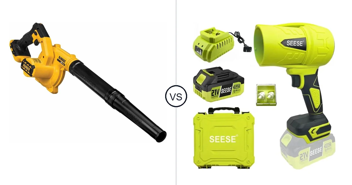 Comparison of DEWALT DCE100B and SEESE MT5S2P