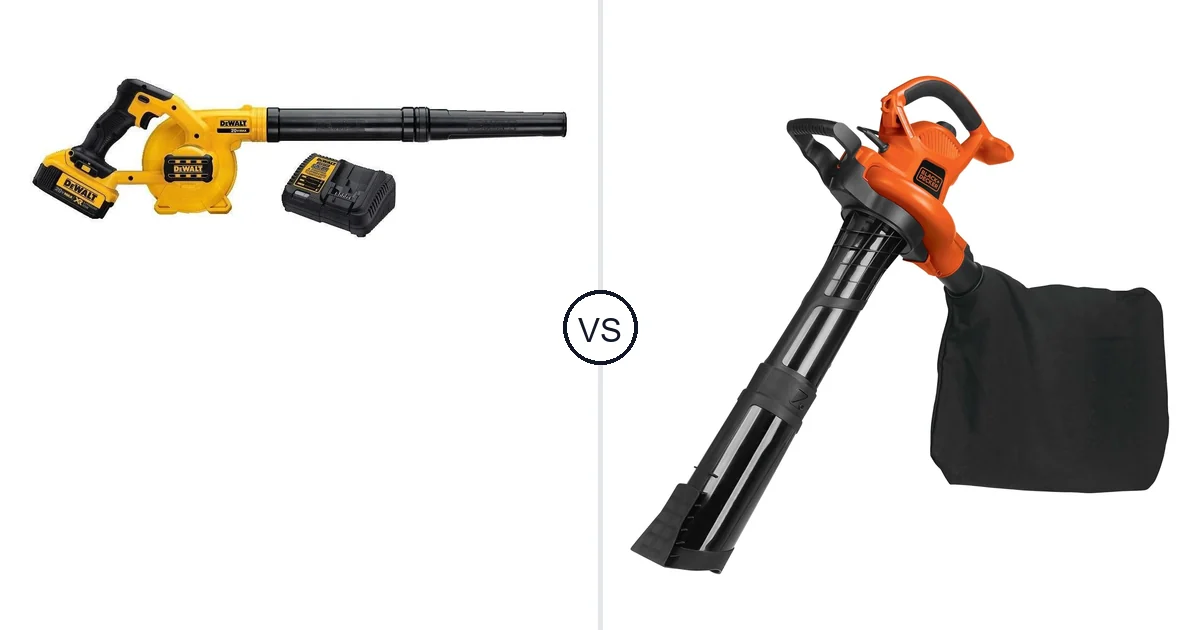 DEWALT DCE100M1 vs BLACK+DECKER BV6000: Vacuum Comparison (Key