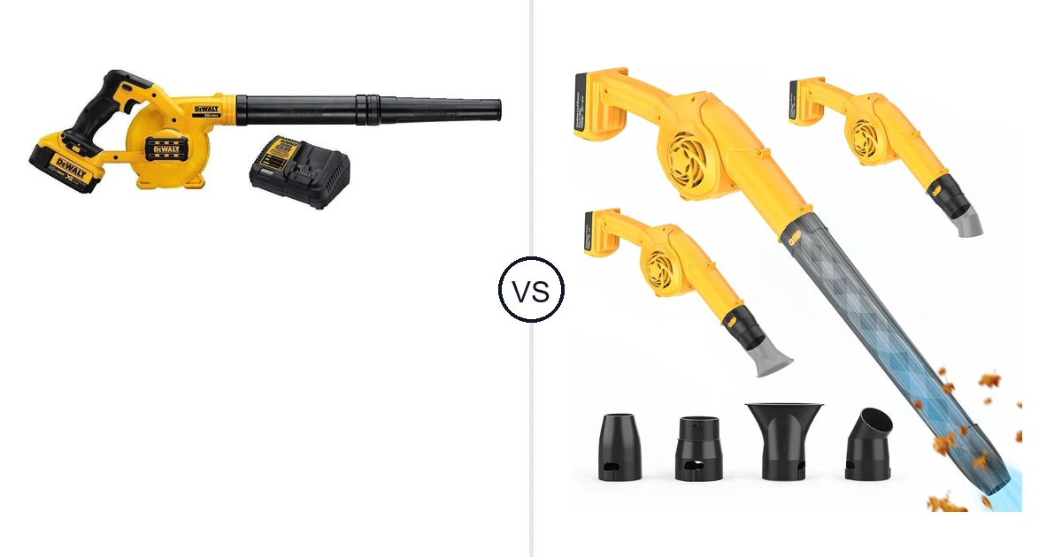 DEWALT DCE100M1 vs Denqir Leaf Blower: Best Leaf Blower for Your Needs