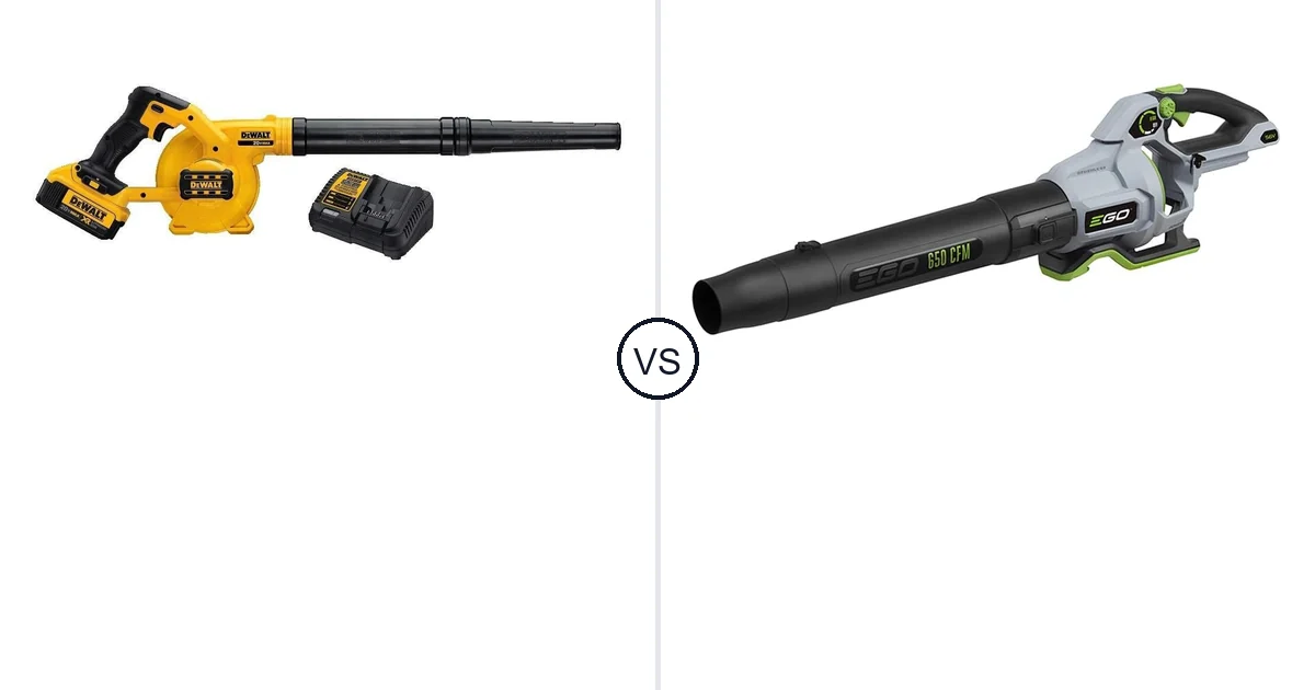 DEWALT DCE100M1 vs EGO Power+ Leaf Blower: Best Leaf Blower for Your