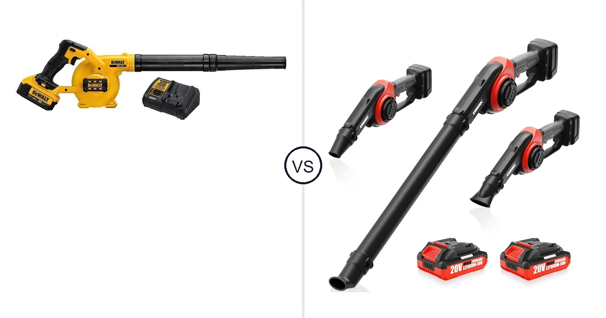 DEWALT DCE100M1 vs EWORK EK-DLB21A-2MR: Best Leaf Blower for Your
