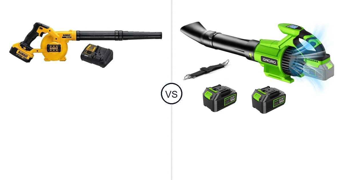 DEWALT DCE100M1 vs GNQRQ CLB-001: Leaf Blower Comparison