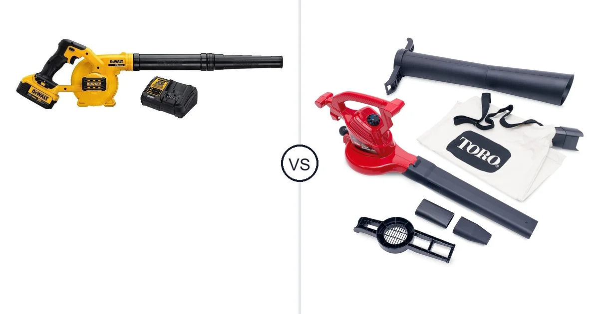 DEWALT DCE100M1 vs Toro 51619: Leaf Blower Performance