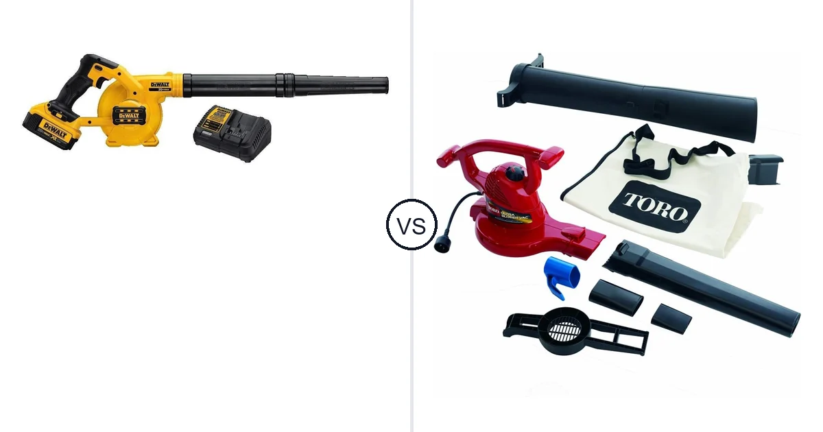 DEWALT DCE100M1 vs Toro Handheld: Vacuum Comparison (Key Differences)