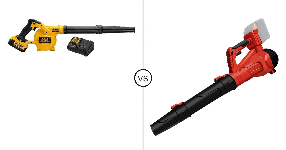Comparison of DEWALT DCE100M1 and Tovexis Cordless Leaf Blower