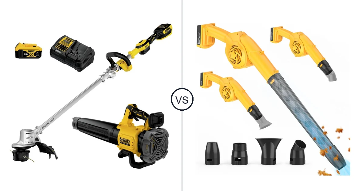 Comparison of DEWALT DCKO222M1 and denqir Leaf Blower