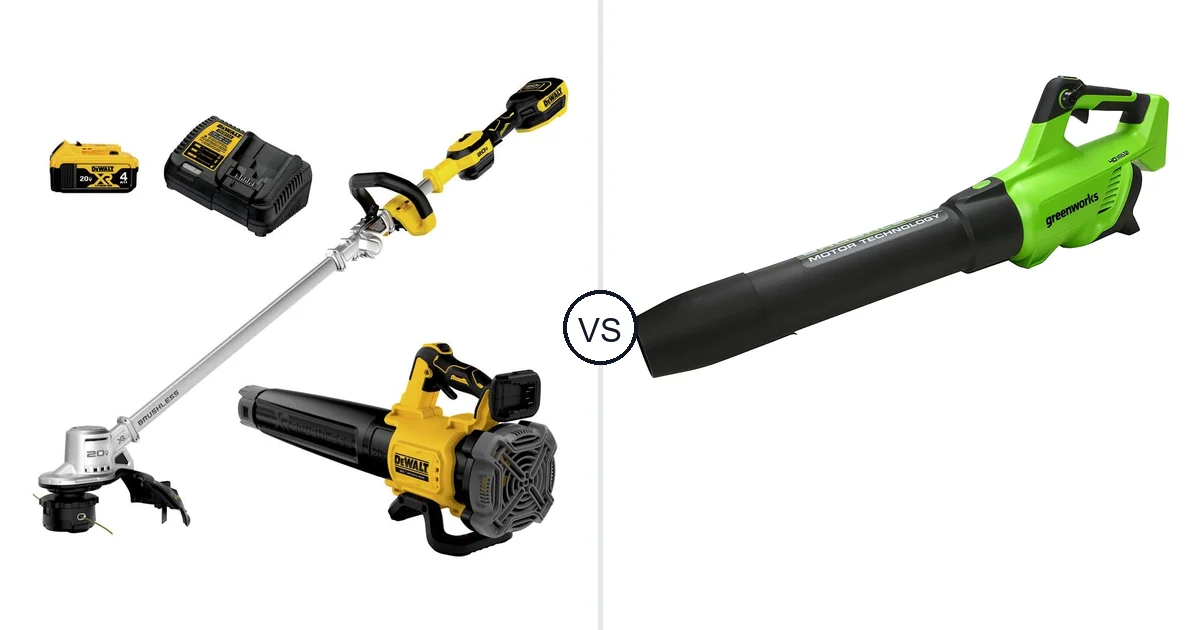 Comparison of DEWALT DCKO222M1 and Greenworks 40V