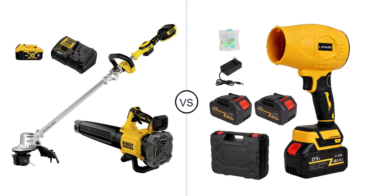 Comparison of DEWALT DCKO222M1 and LANMEI 21V