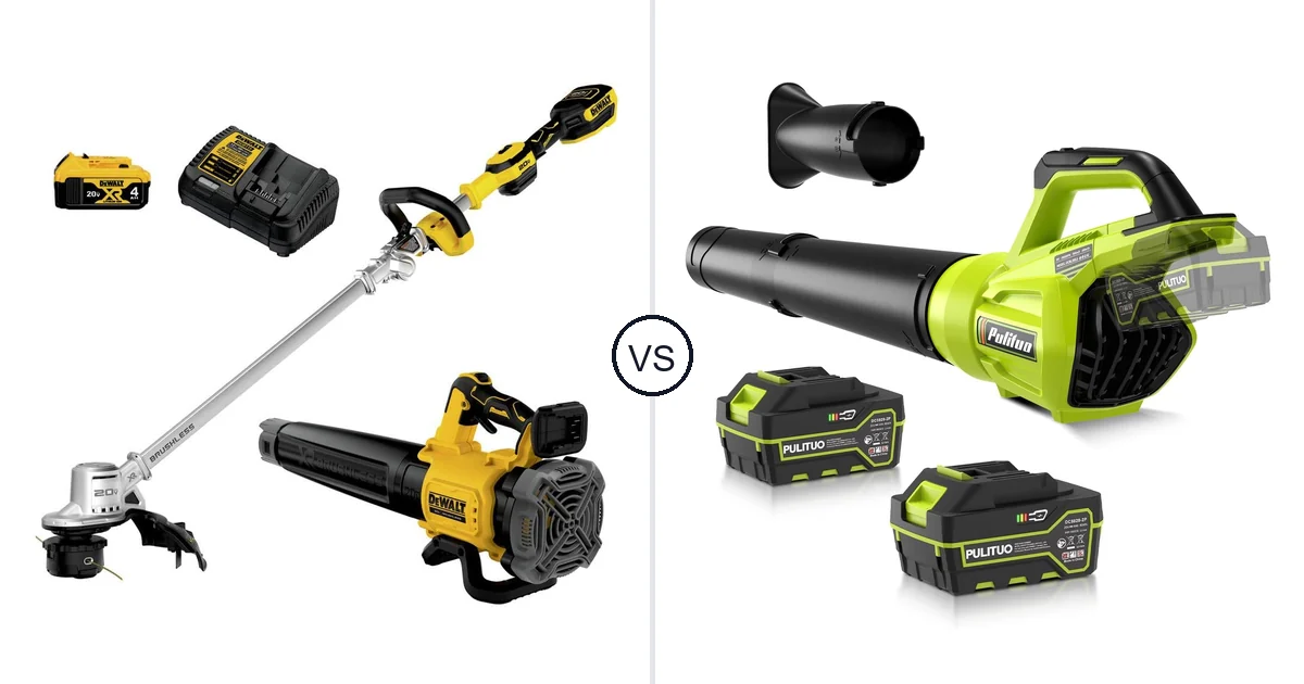 Comparison of DEWALT DCKO222M1 and PULITUO Leaf Blower Cordless