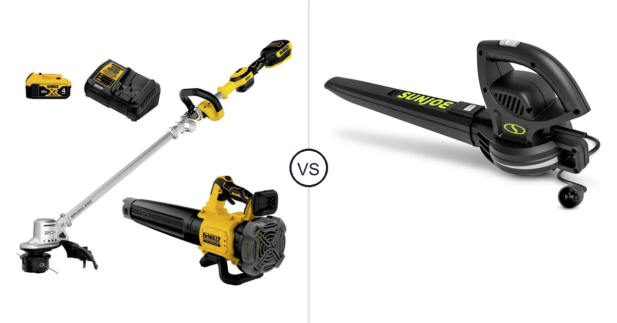 Comparison of DEWALT DCKO222M1 and Sun Joe SBJ597E