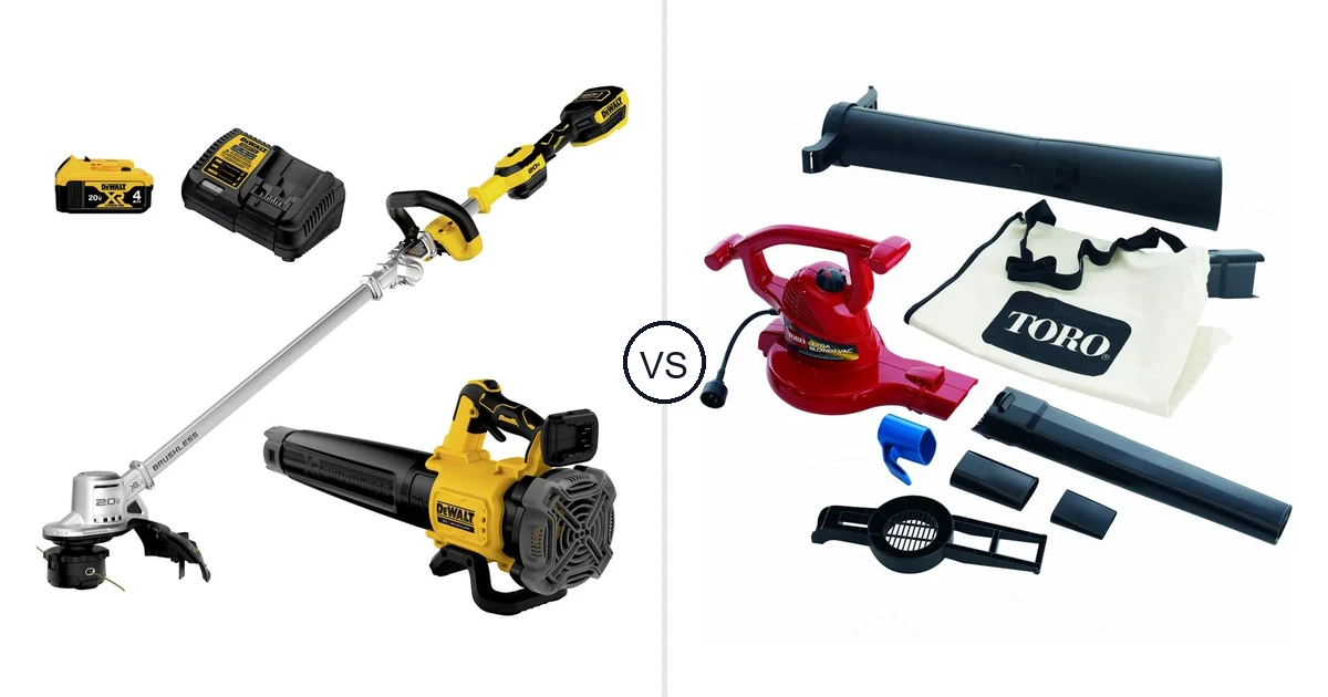 Comparison of DEWALT DCKO222M1 and Toro Handheld