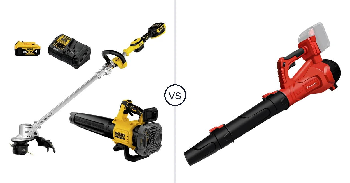 Comparison of DEWALT DCKO222M1 and Tovexis Cordless Leaf Blower