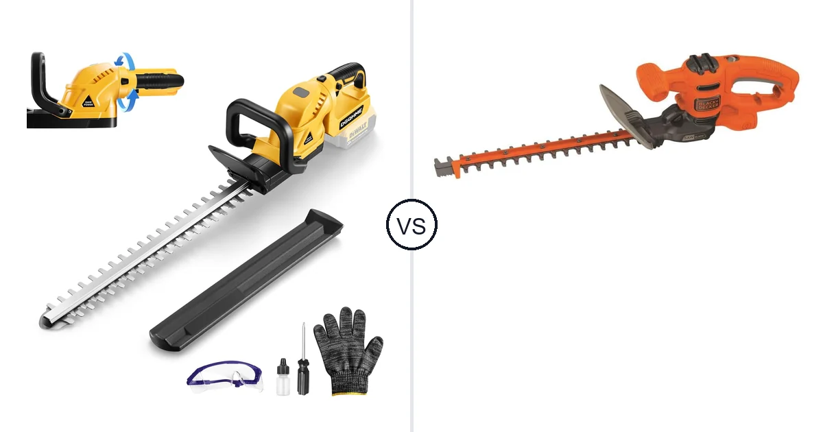 DGQHME 3000RPM vs BLACK+DECKER BEHTS125: Hedge Trimmer Comparison