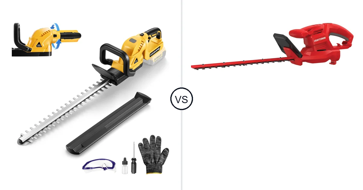 DGQHME 3000RPM vs CRAFTSMAN CMEHT150: Best Hedge Trimmer for Your