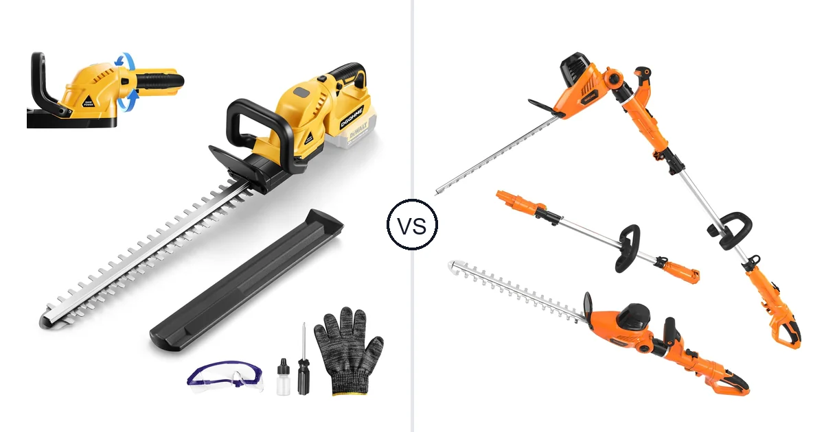 DGQHME 3000RPM vs GARCARE 2 in 1 Electric Pole: Best Hedge Trimmer