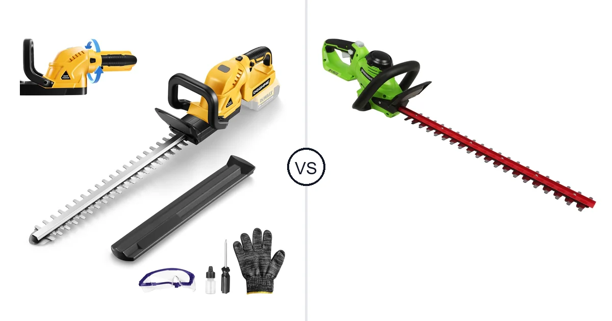 DGQHME 3000RPM vs Greenworks 24V: Hedge Trimmer Comparison (Key