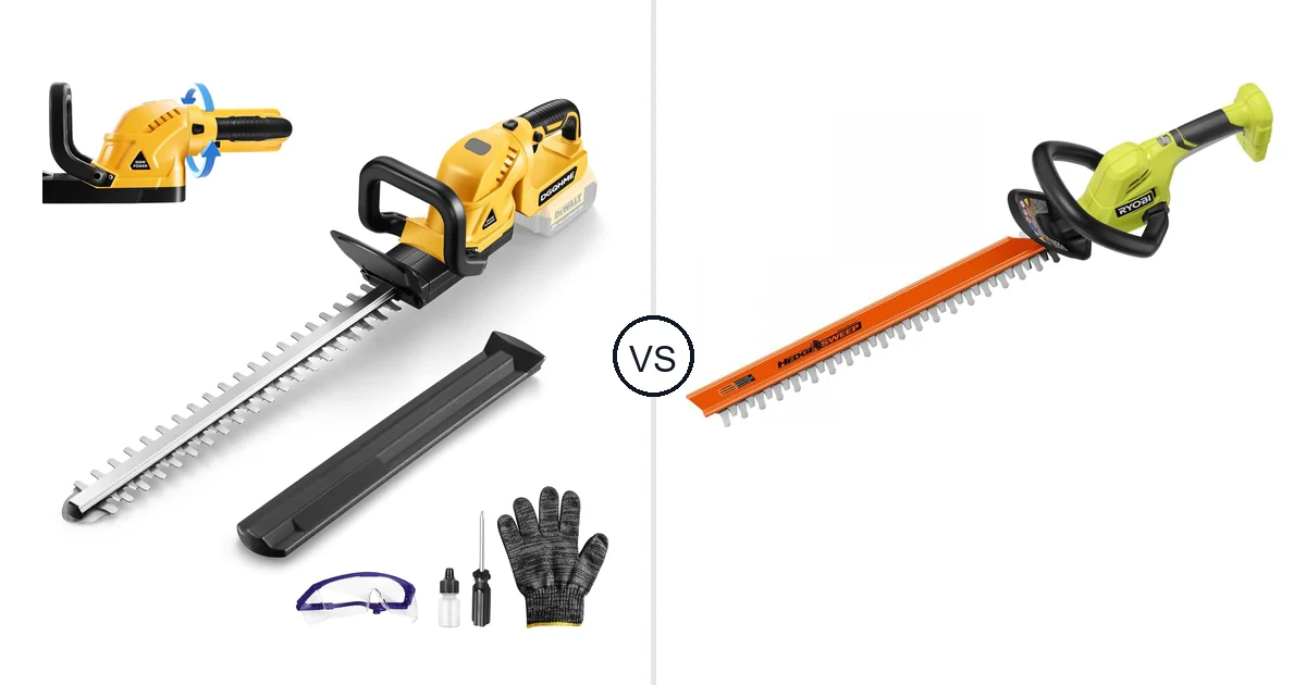 DGQHME 3000RPM vs RYOBI 18V: Best Hedge Trimmer for Your Needs