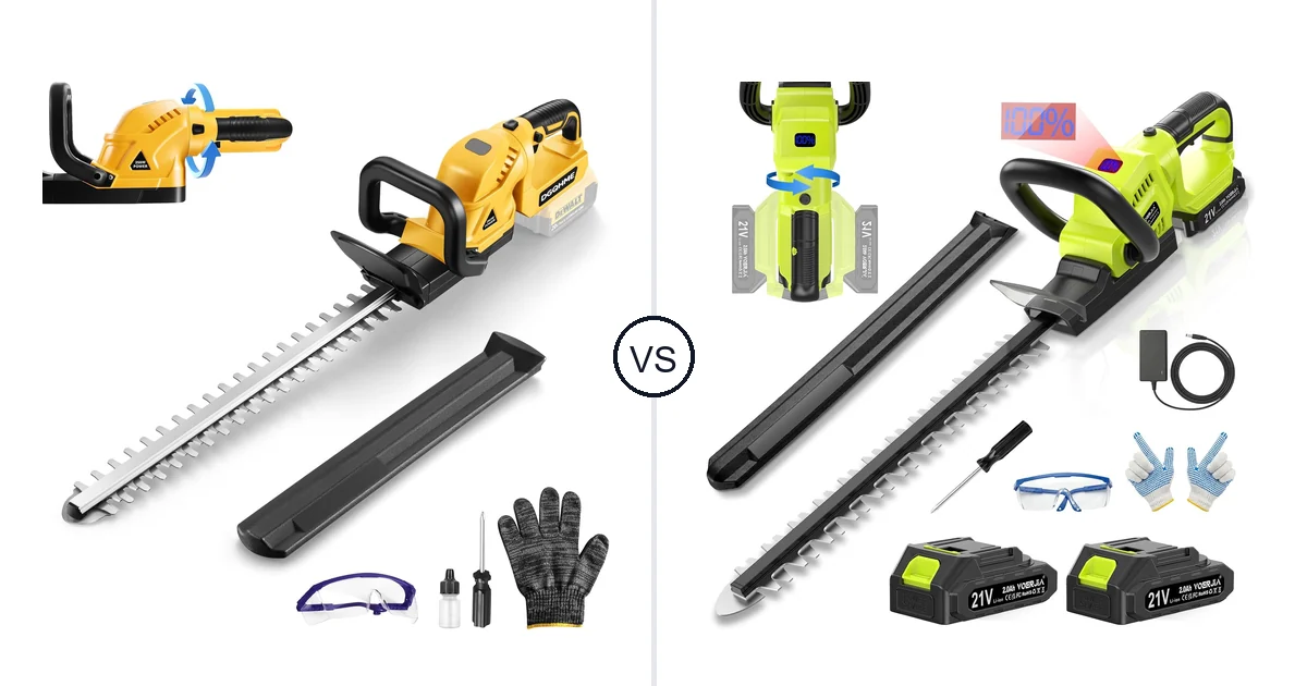 DGQHME 3000RPM vs VOERJIA 3000RPM: Hedge Trimmer Comparison