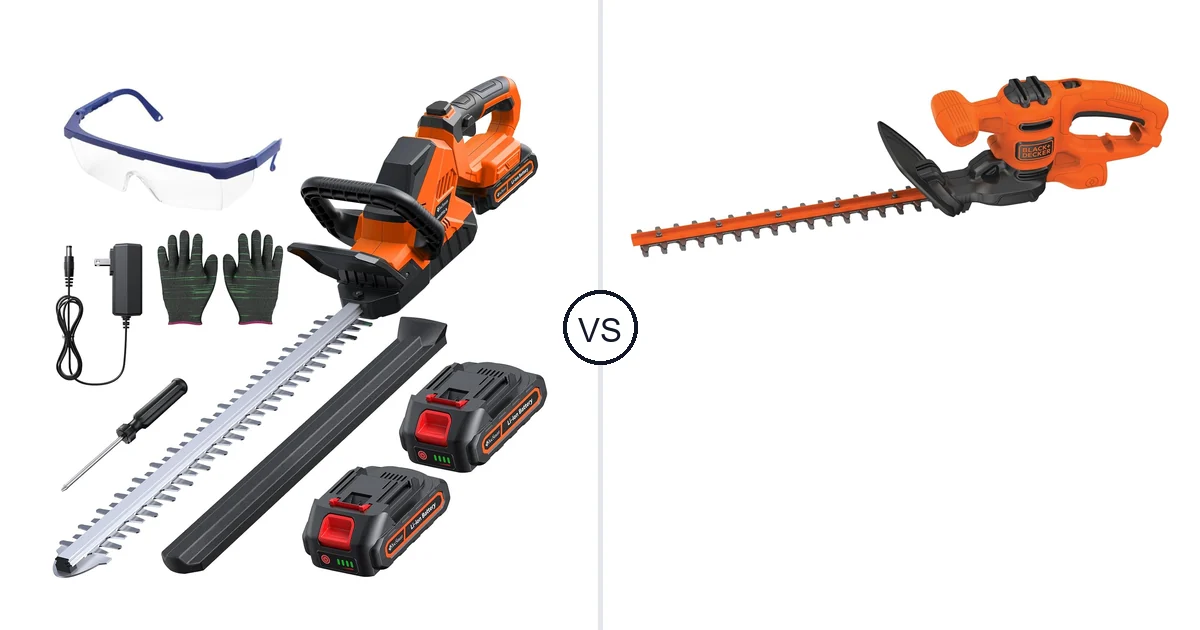 DocSmart 3000RPM vs BLACK+DECKER BEHT100: Hedge Trimmer Comparison