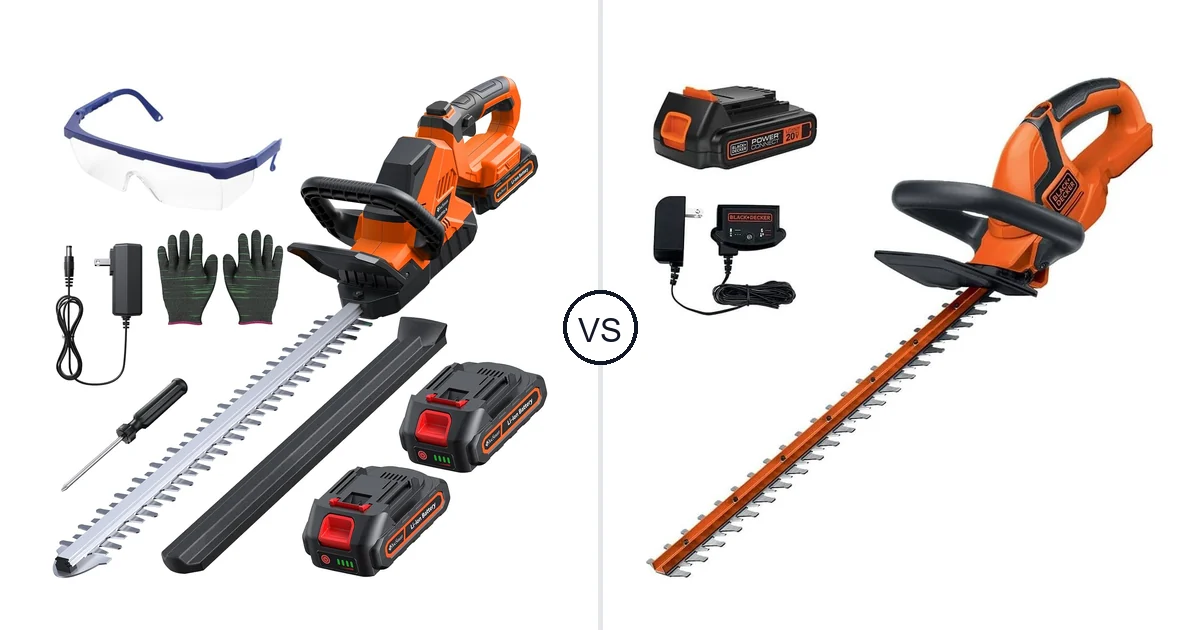 DocSmart 3000RPM vs BLACK+DECKER LHT2220: Best Hedge Trimmer