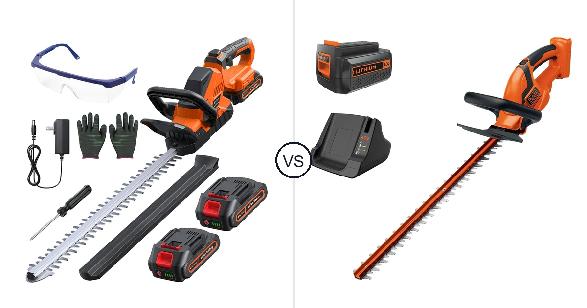 DocSmart 3000RPM vs BLACK+DECKER LHT2436: Hedge Trimmer Comparison