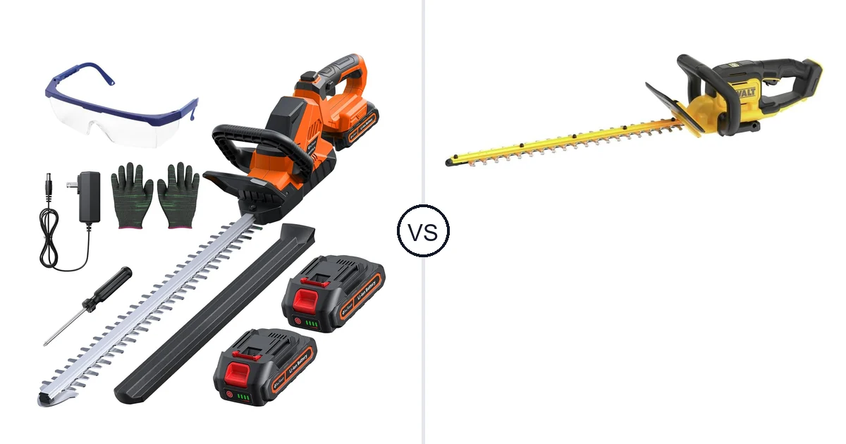DocSmart 3000RPM vs DEWALT DCHT821B: Hedge Trimmer Comparison