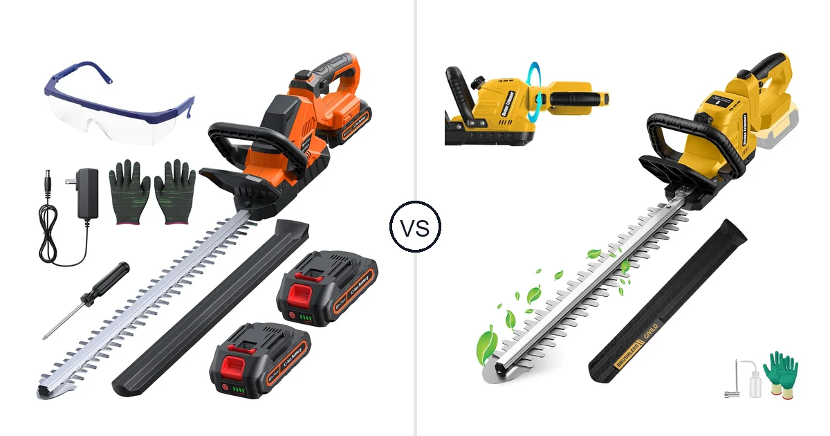 Comparison of DocSmart 3000RPM and Givilo Electric Hedge Trimmer Cordless Compatible