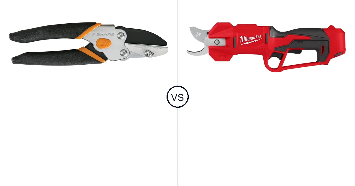 Comparison of Fiskars Smooth Action and Milwaukee Bypass