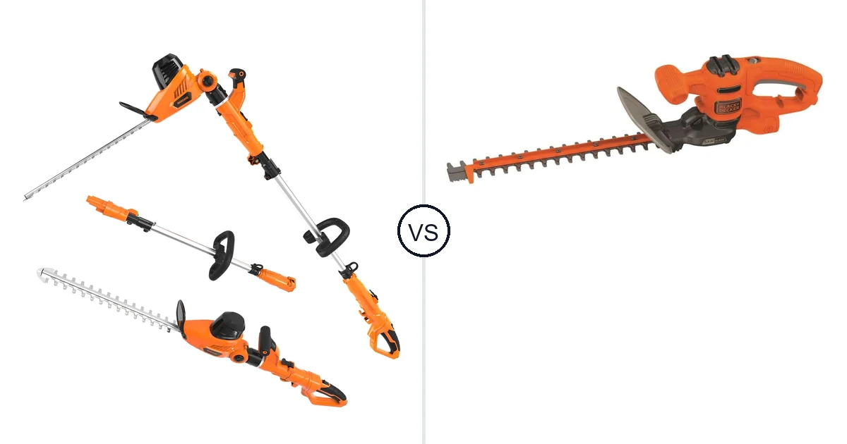 GARCARE 2 in 1 Electric Pole vs BLACK+DECKER BEHTS125: Hedge Trimmer
