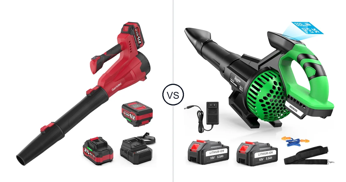 Comparison of Garriotec Leaf Blower Cordless and DEJUNPIOOL CFM/180