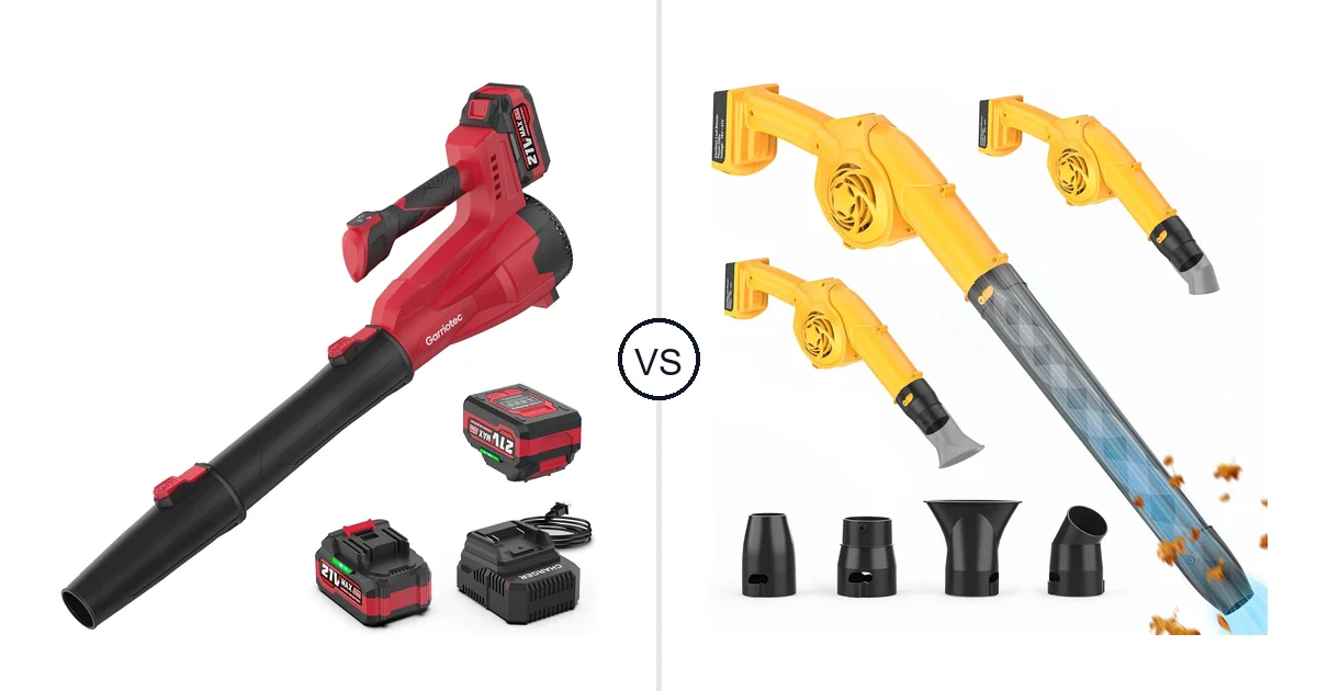 Garriotec Leaf Blower Cordless vs Denqir Leaf Blower: Best Leaf